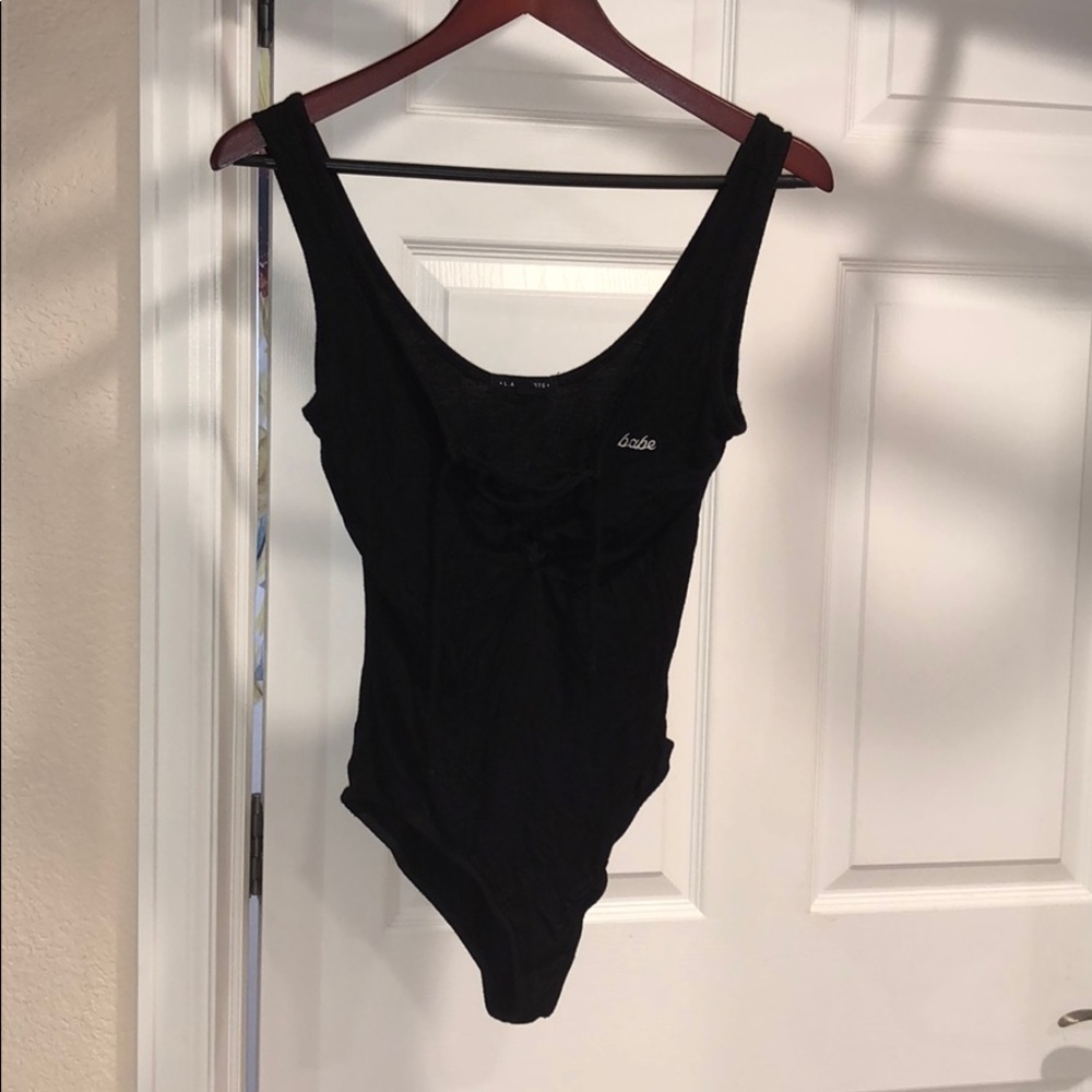PacSun Babe crisscross bodysuit